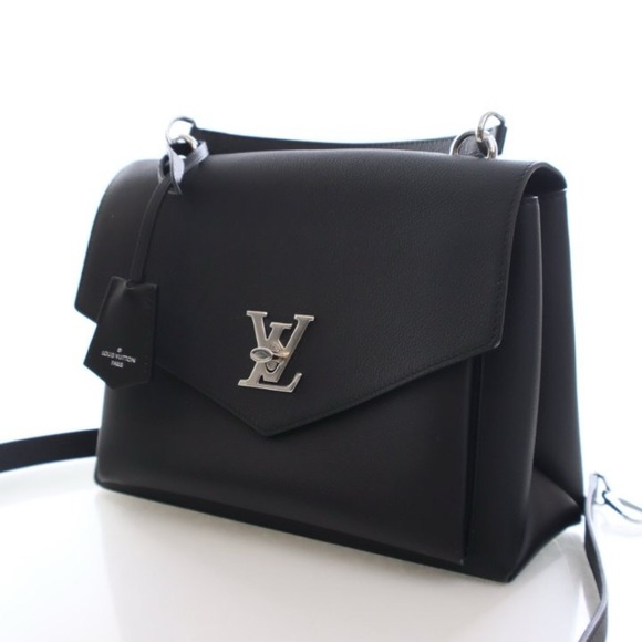 LOUIS VUITTON Soft Calfskin My Lockme Top Handle in Black - Picture 5 of 15